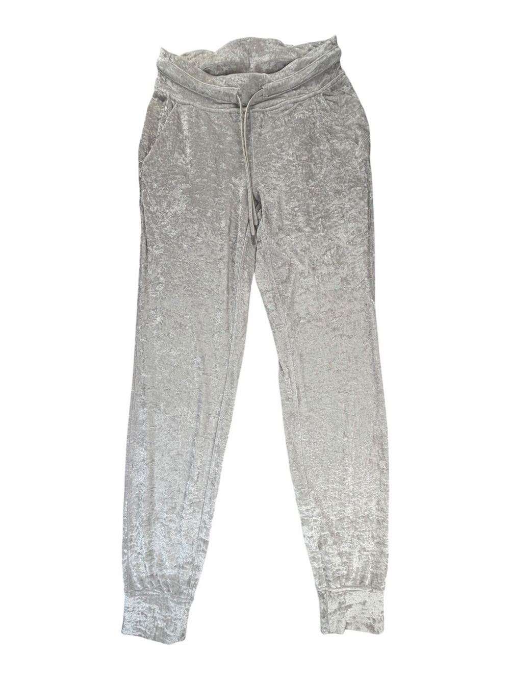 Lululemon Women’s Two Piece Set Crushed Velvet Joggers & Down Crew Neck Size 4 - Picture 3 of 10